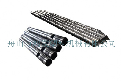 Shoe machine barrel screw